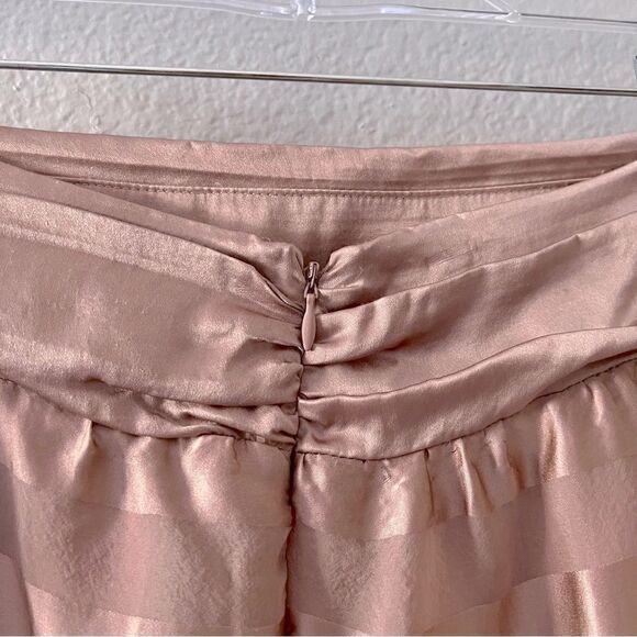 Vintage Diane Von Furstenberg 100% silk pink mini skirt size XS - Picture 9 of 11